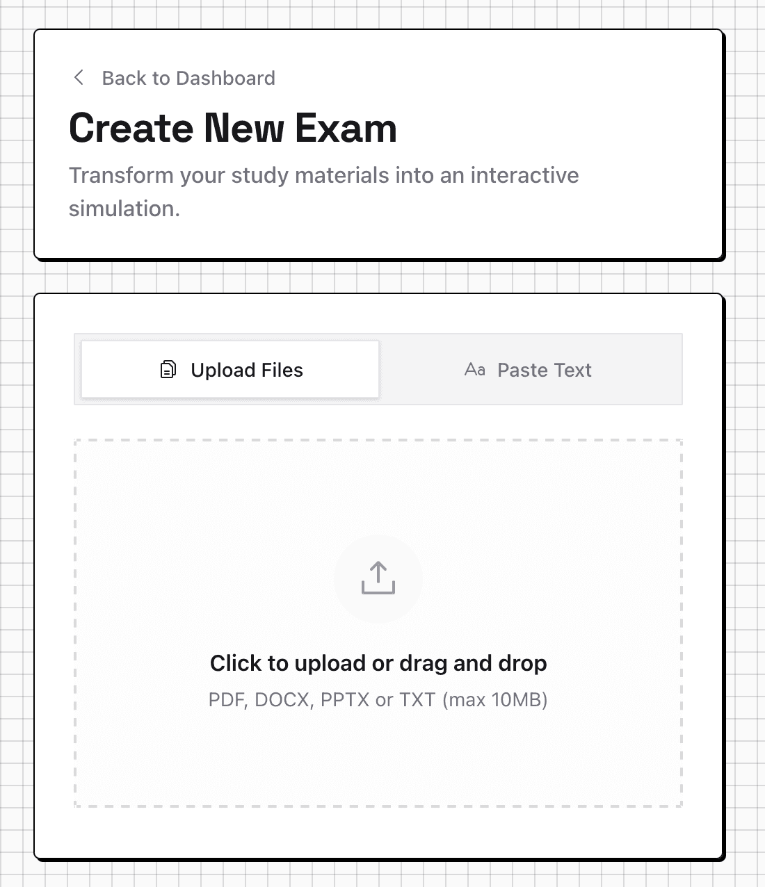 Upload Interface Preview