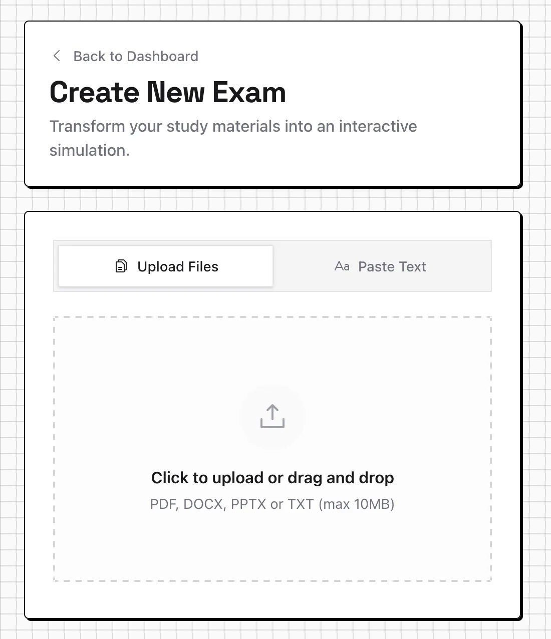 Upload Interface Preview